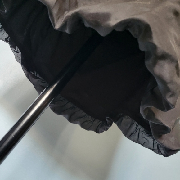 Osklen Mini Silk Bubble Hem Strap Black Dress M - Picture 11 of 11